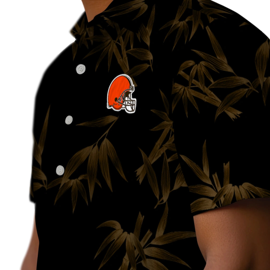 Cleveland Browns Hawaiian Shirt - Bamboo Branches | Moonbestprint