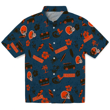Cleveland Browns Hawaiian Shirt - Beach Vibe | Moonbestprint