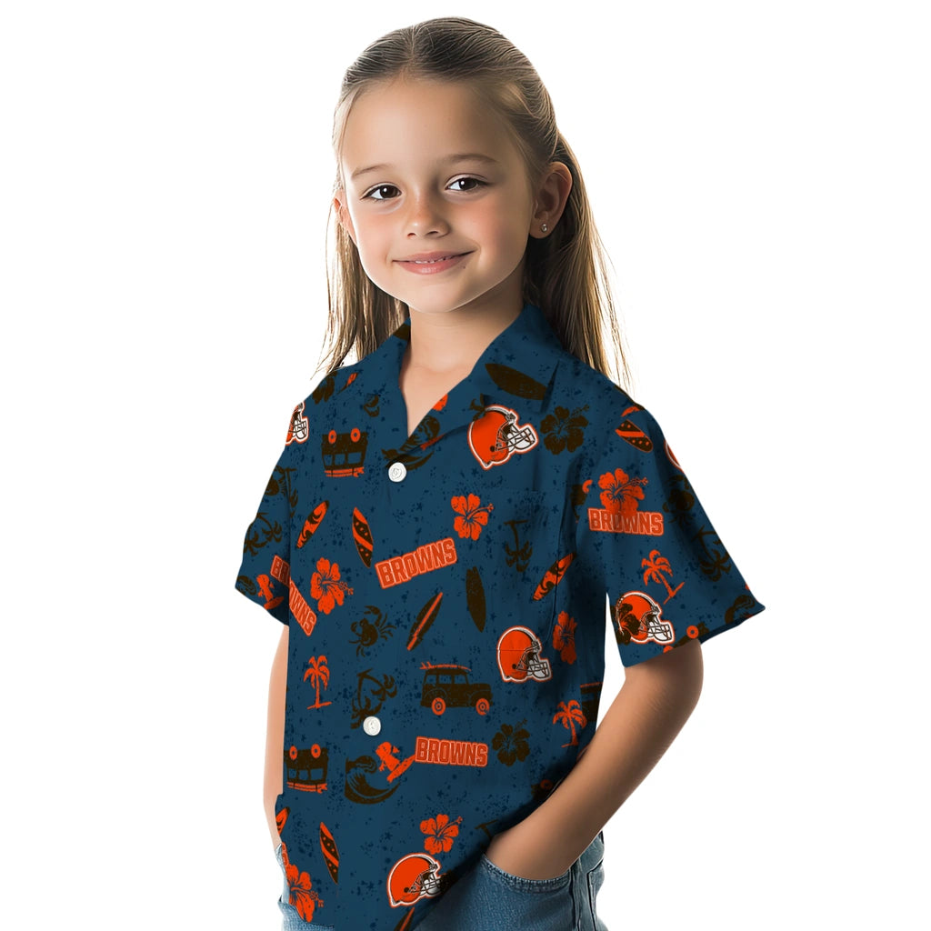 Cleveland Browns Hawaiian Shirt - Beach Vibe | Moonbestprint