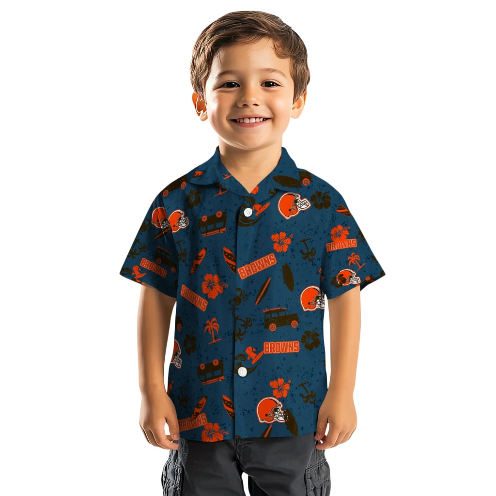 Cleveland Browns Hawaiian Shirt - Beach Vibe | Moonbestprint