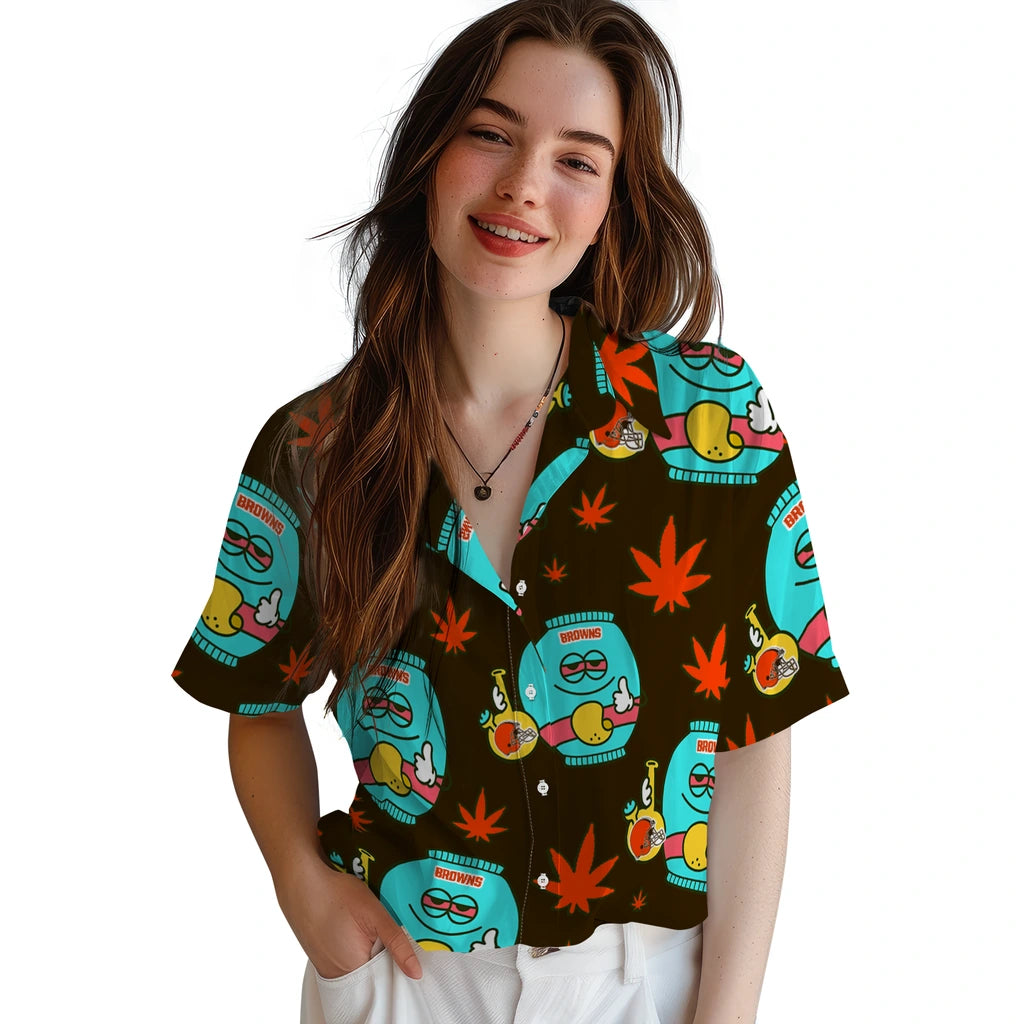 Cleveland Browns Hawaiian Shirt - Chill Vibe | Moonbestprint