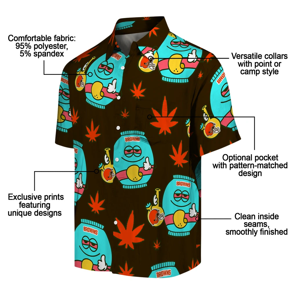 Cleveland Browns Hawaiian Shirt - Chill Vibe | Moonbestprint