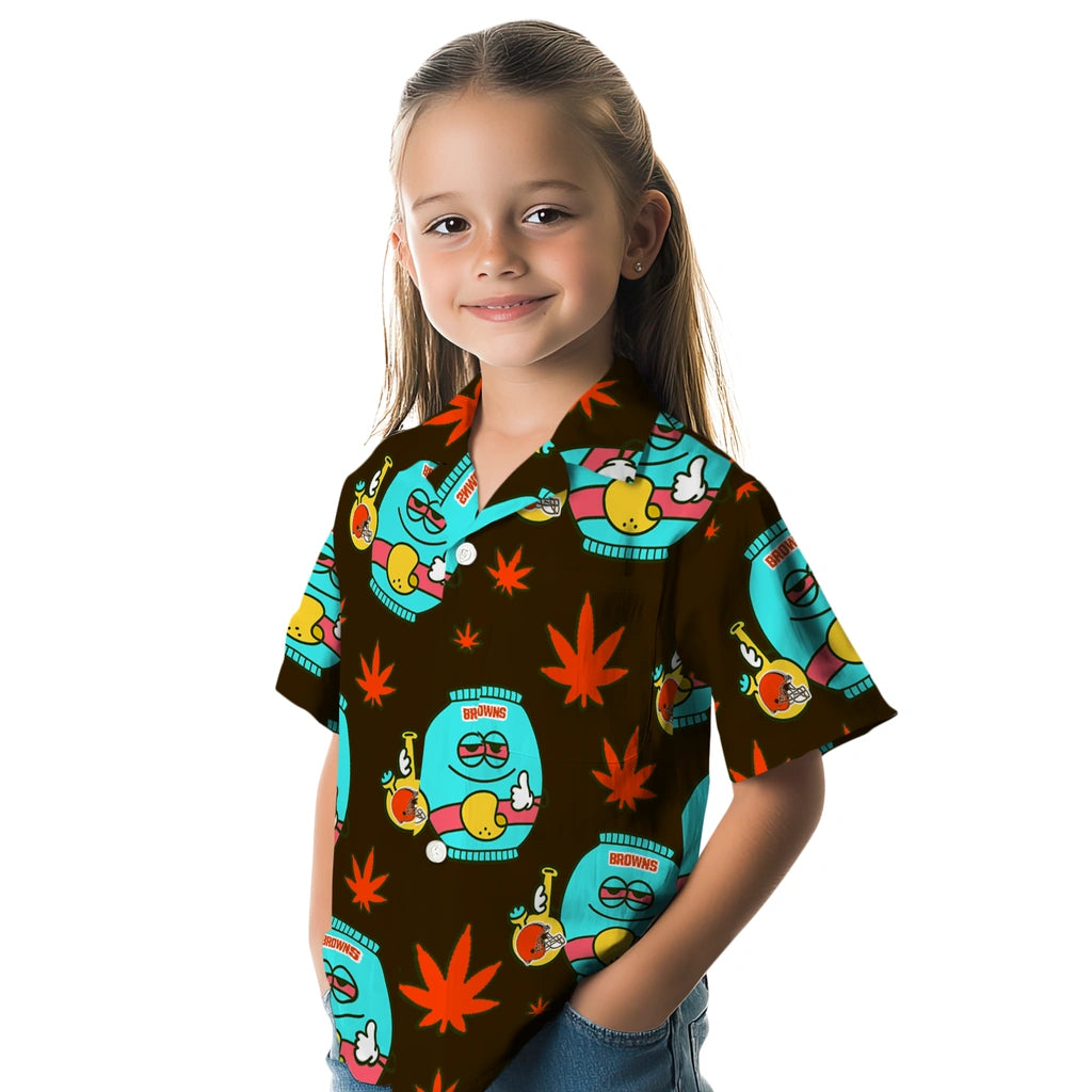 Cleveland Browns Hawaiian Shirt - Chill Vibe | Moonbestprint