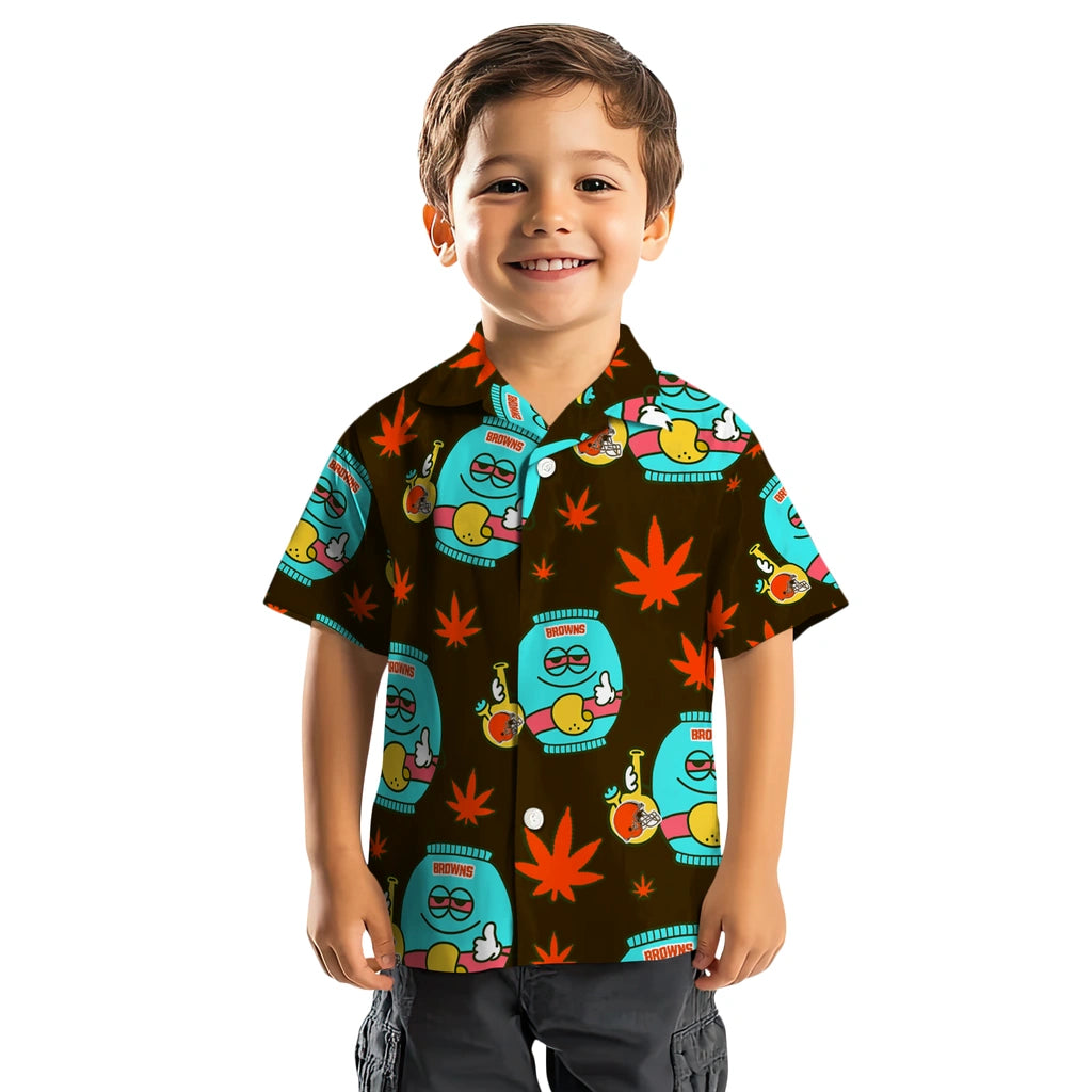 Cleveland Browns Hawaiian Shirt - Chill Vibe | Moonbestprint