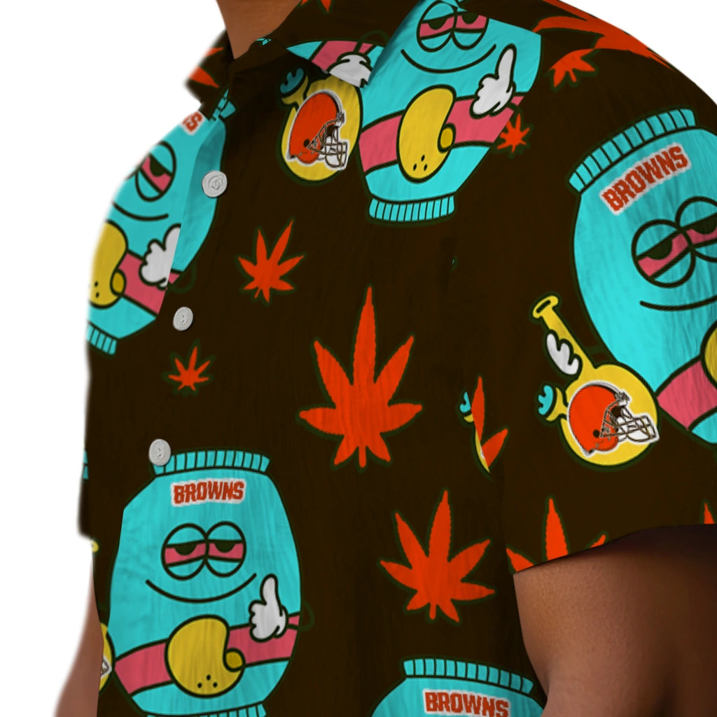 Cleveland Browns Hawaiian Shirt - Chill Vibe | Moonbestprint
