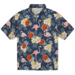 Cleveland Browns Hawaiian Shirt - Flamingo Hibiscus | Moonbestprint