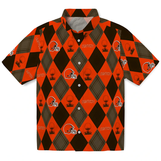 Cleveland Browns Hawaiian Shirt - Golfing Plaid | Moonbestprint