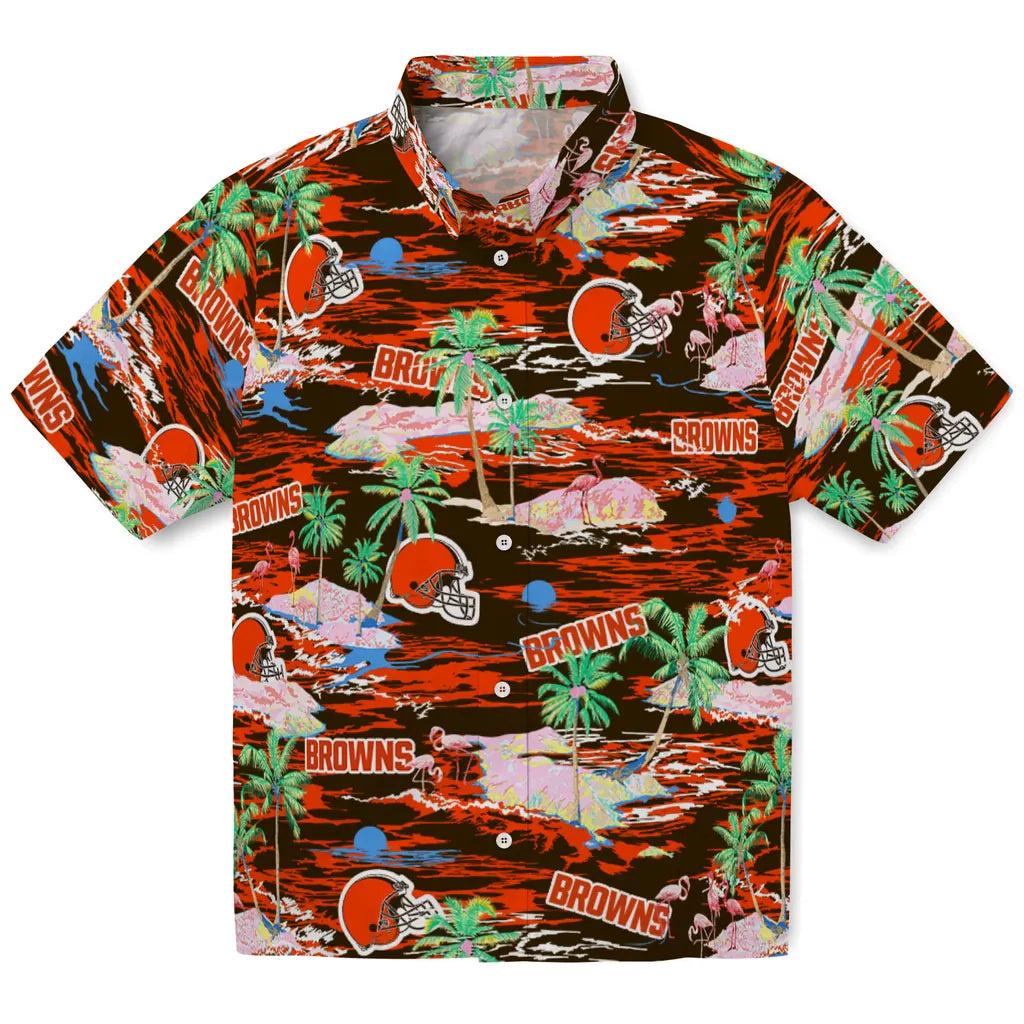 Cleveland Browns Hawaiian Shirt - Hawaii Island | Moonbestprint