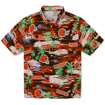 Cleveland Browns Hawaiian Shirt - Hawaii Island | Moonbestprint