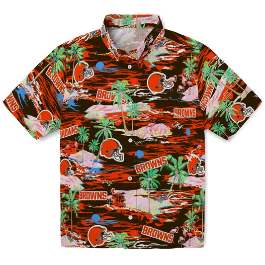 Cleveland Browns Hawaiian Shirt - Hawaii Island | Moonbestprint