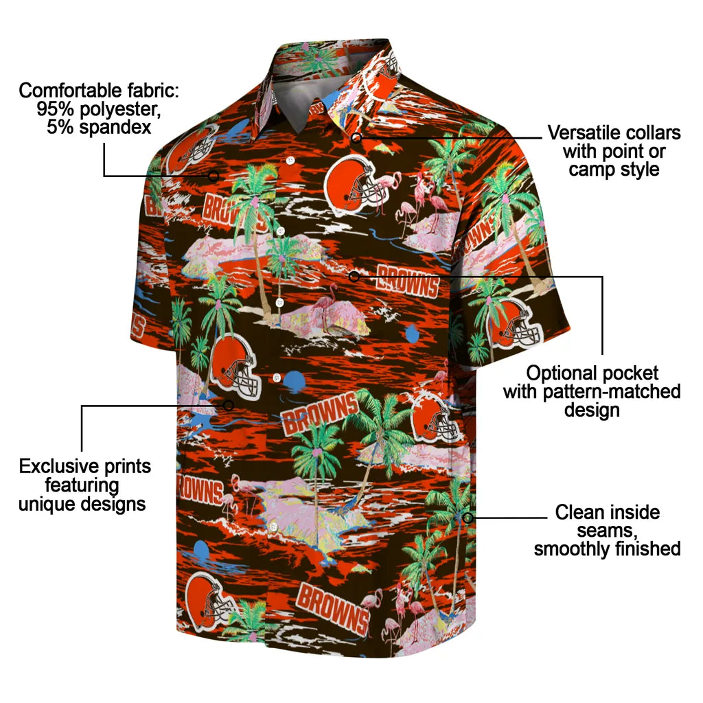 Cleveland Browns Hawaiian Shirt - Hawaii Island | Moonbestprint