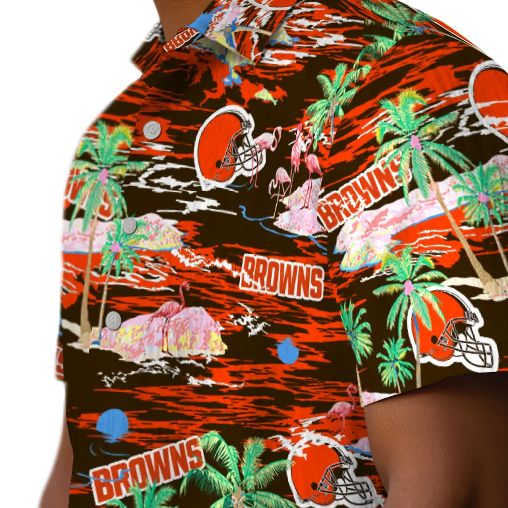 Cleveland Browns Hawaiian Shirt - Hawaii Island | Moonbestprint