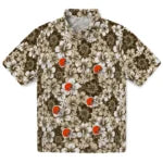 Cleveland Browns Hawaiian Shirt - Hibiscus Blooms | Moonbestprint