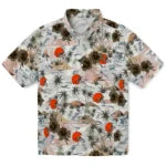 Cleveland Browns Hawaiian Shirt - Hibiscus Seaside | Moonbestprint