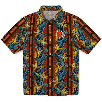 Cleveland Browns Hawaiian Shirt - Paradise Vines | Moonbestprint