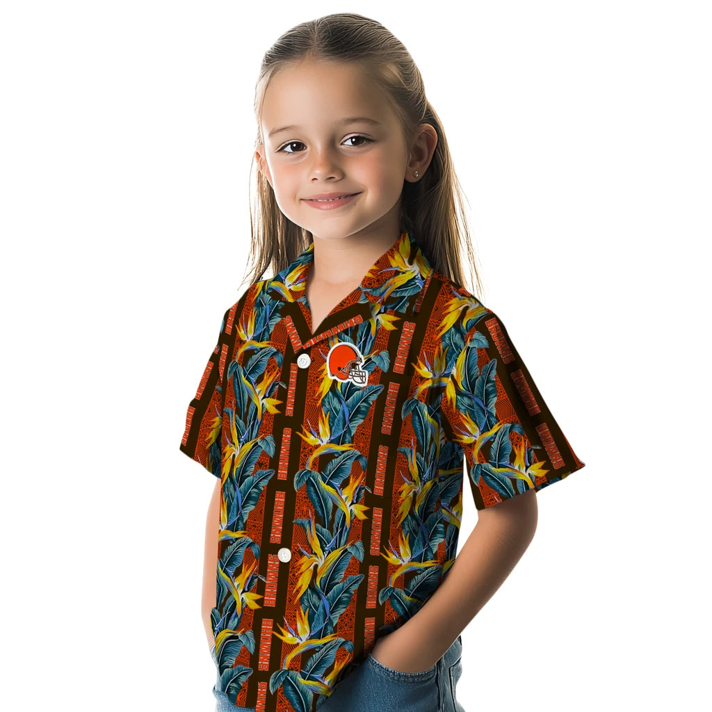 Cleveland Browns Hawaiian Shirt - Paradise Vines | Moonbestprint