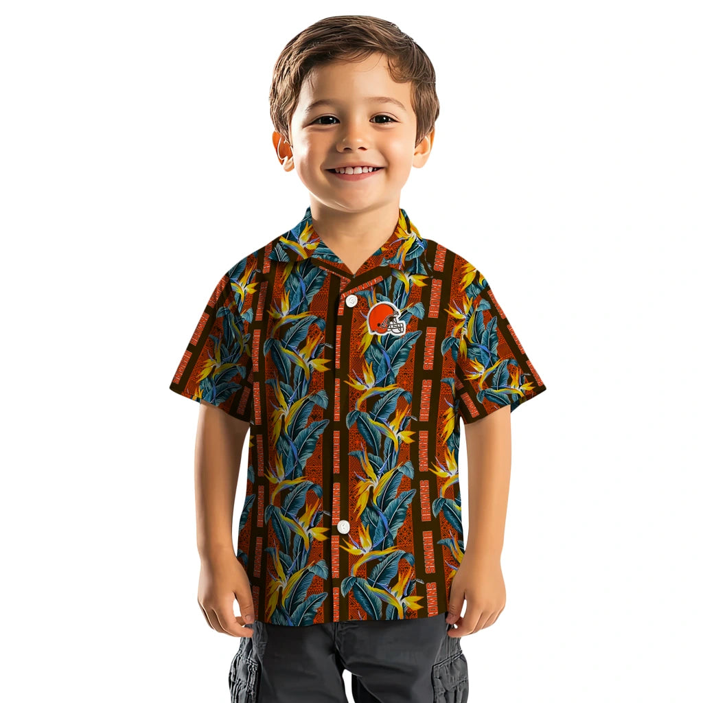 Cleveland Browns Hawaiian Shirt - Paradise Vines | Moonbestprint