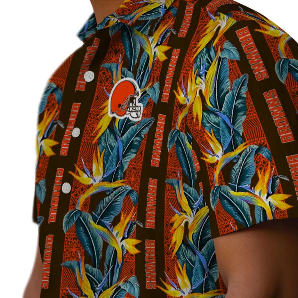 Cleveland Browns Hawaiian Shirt - Paradise Vines | Moonbestprint