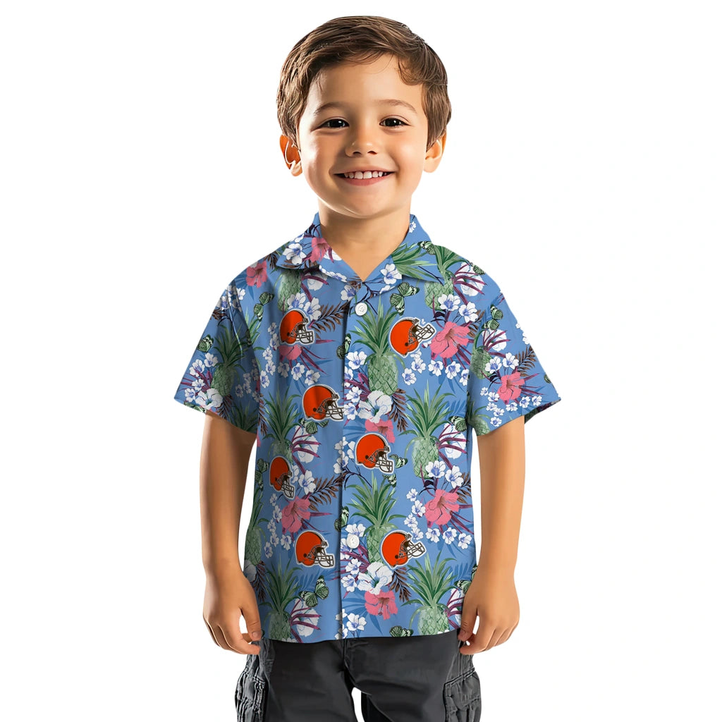 Cleveland Browns Hawaiian Shirt - Pineapple Bouquet | Moonbestprint