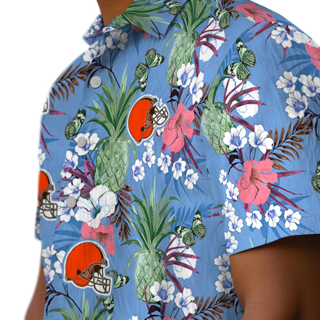 Cleveland Browns Hawaiian Shirt - Pineapple Bouquet | Moonbestprint