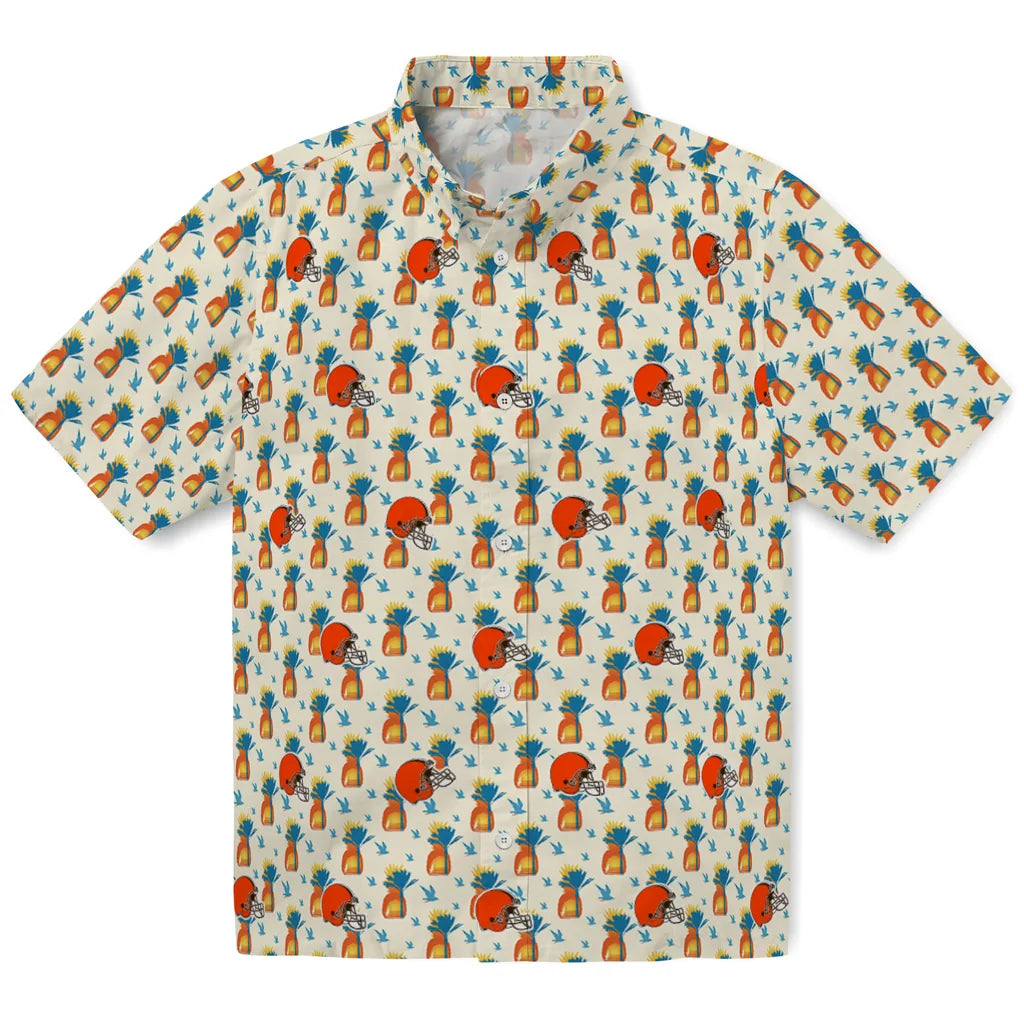 Cleveland Browns Hawaiian Shirt - Pineapple Delight | Moonbestprint