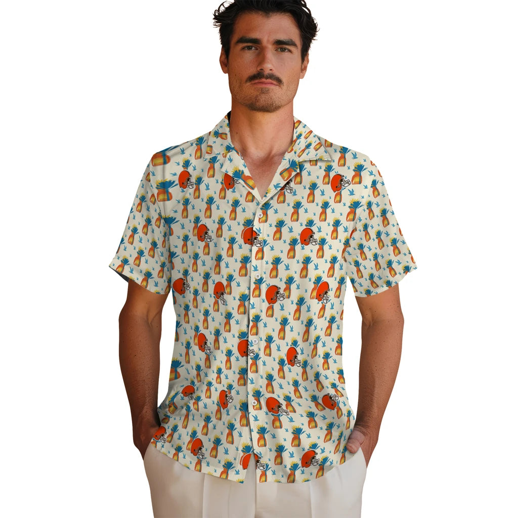 Cleveland Browns Hawaiian Shirt - Pineapple Delight | Moonbestprint