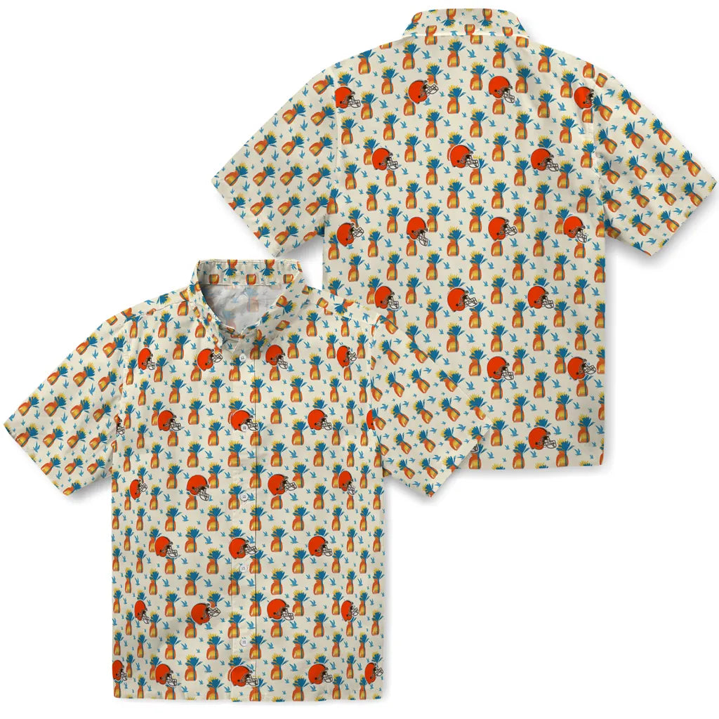 Cleveland Browns Hawaiian Shirt - Pineapple Delight | Moonbestprint