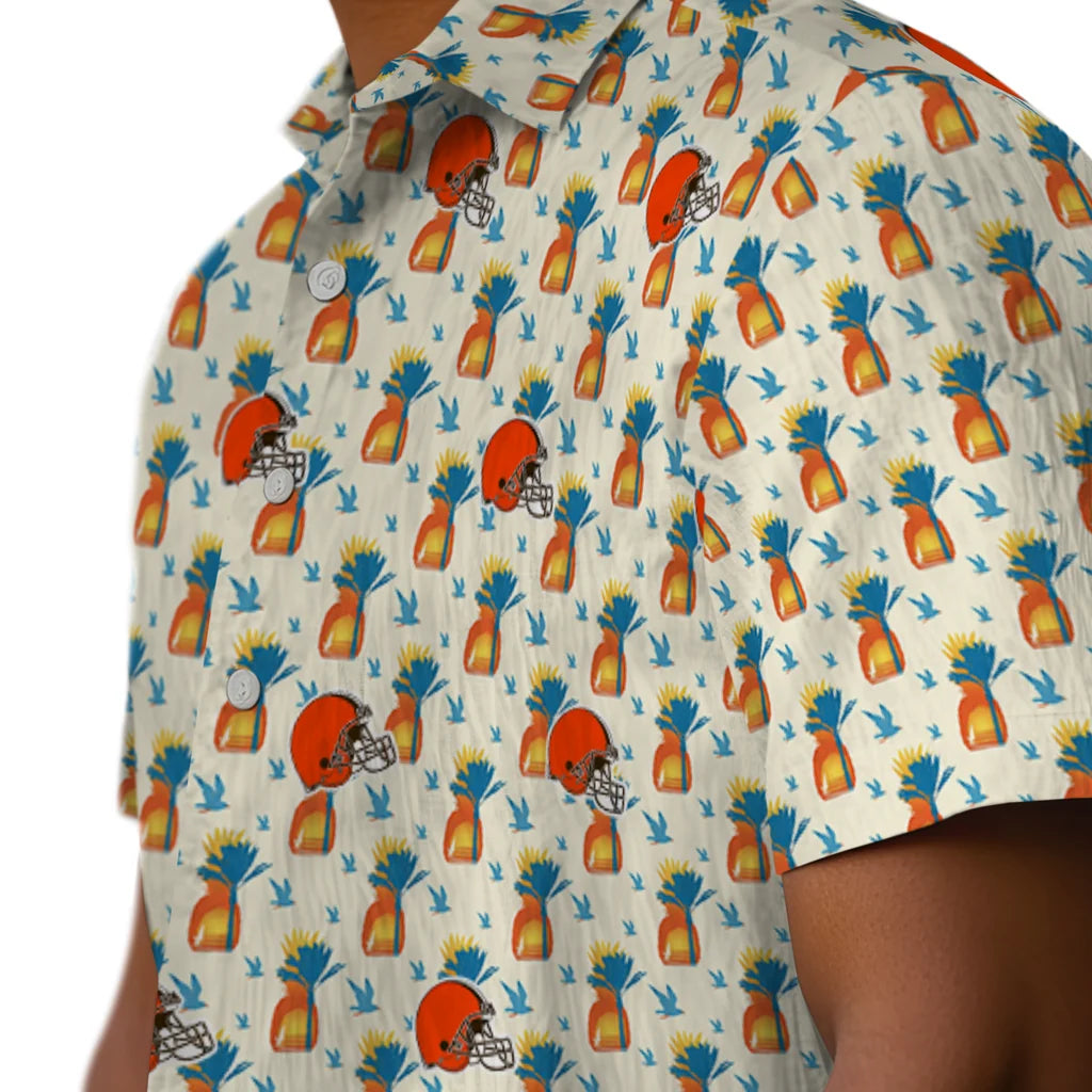 Cleveland Browns Hawaiian Shirt - Pineapple Delight | Moonbestprint