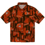 Cleveland Browns Hawaiian Shirt - Turtle Lines | Moonbestprint