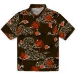 Cleveland Browns Hawaiian Shirt - Wave Palm | Moonbestprint