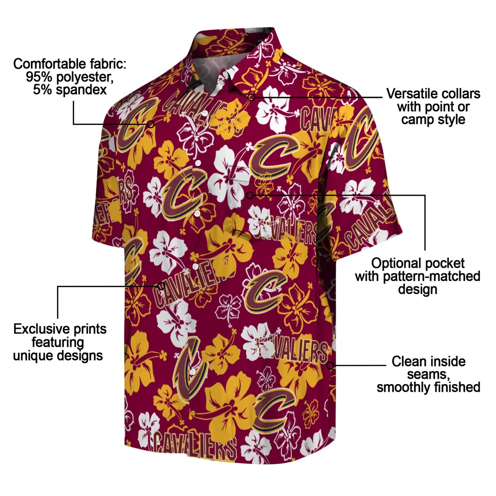Cleveland Cavaliers Hibiscus Bloom Hawaiian Shirt – Moonbestprint