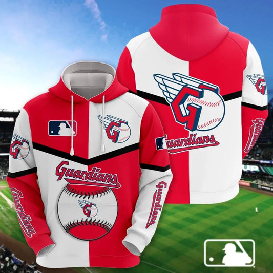 Cleveland Guardians 3D MLB All Over Print Hoodie -Moonbestprint