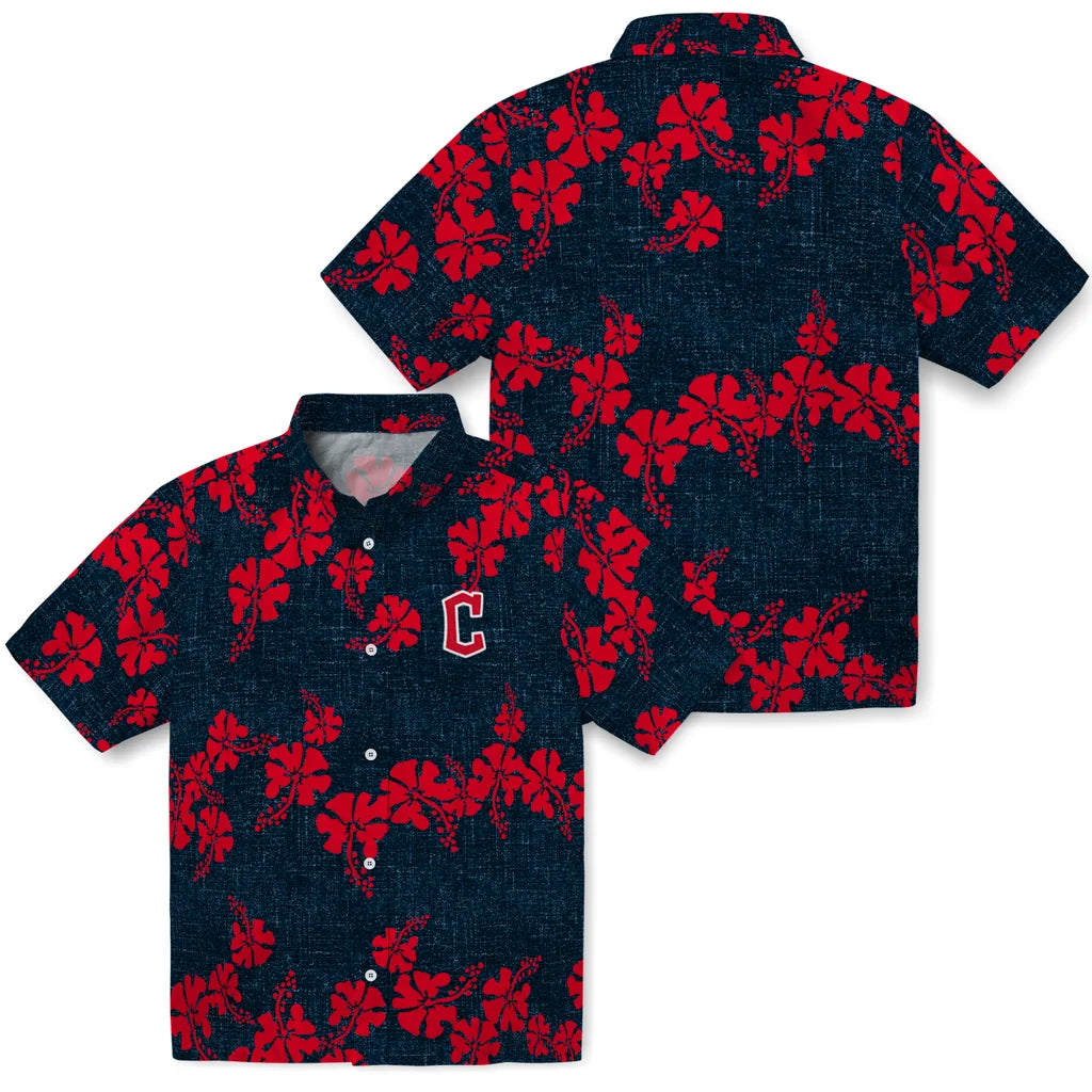 Cleveland Guardians Hawaiian Shirt - 50th State Flower | Moonbestprint