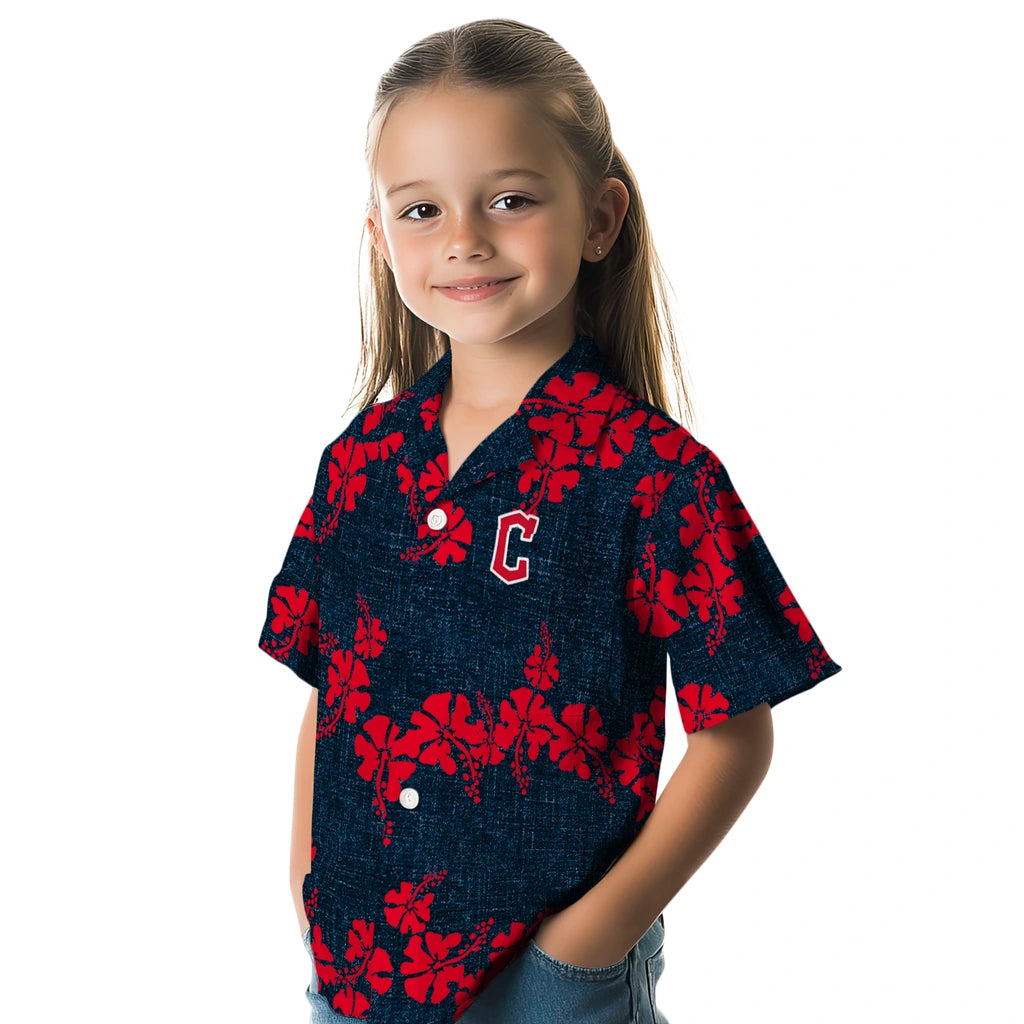 Cleveland Guardians Hawaiian Shirt - 50th State Flower | Moonbestprint