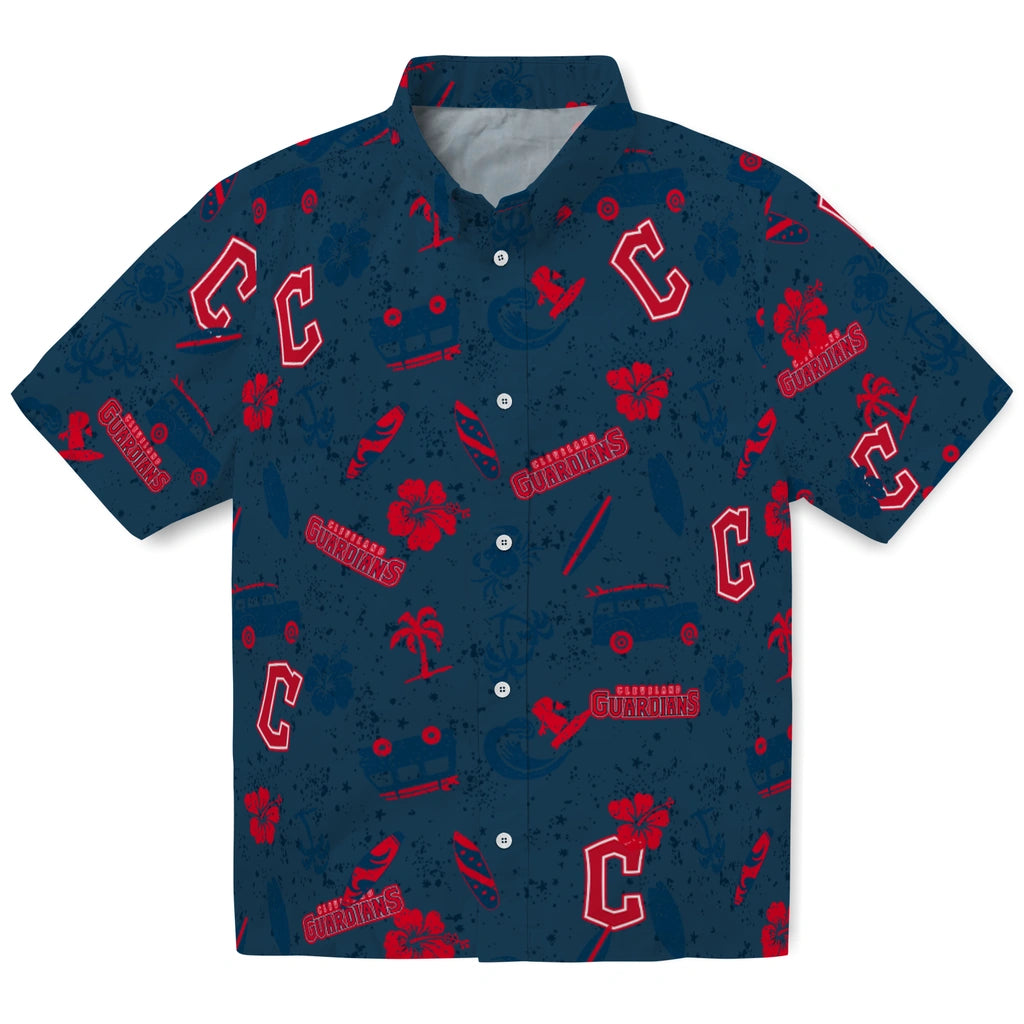Cleveland Guardians Hawaiian Shirt - Beach Vibe | Moonbestprint