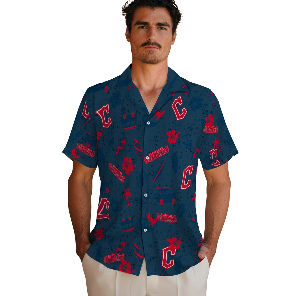 Cleveland Guardians Hawaiian Shirt - Beach Vibe | Moonbestprint