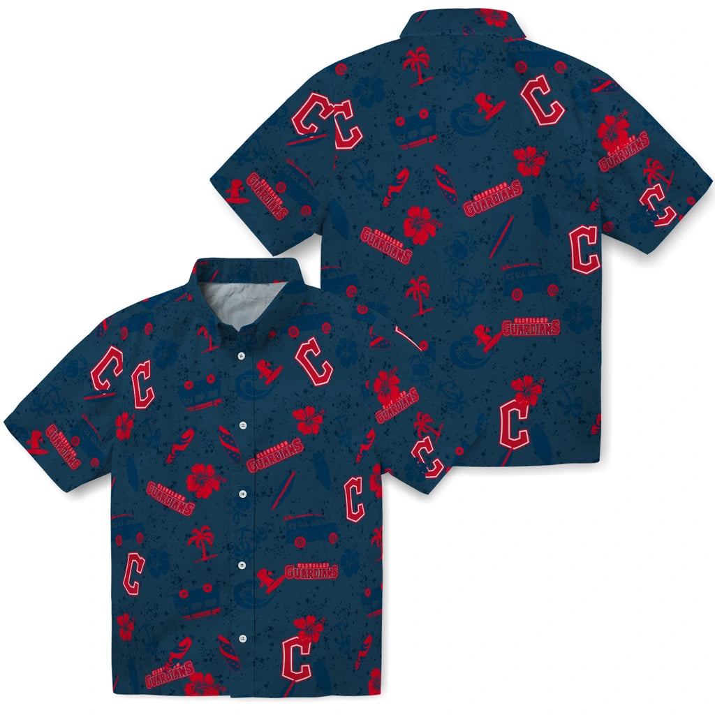 Cleveland Guardians Hawaiian Shirt - Beach Vibe | Moonbestprint