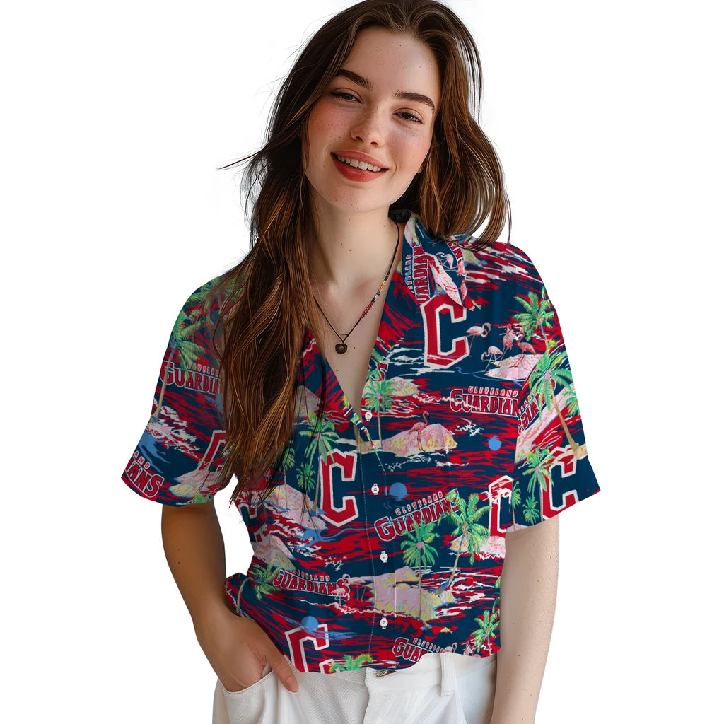 Cleveland Guardians Flamingo Retreat 2026 Hawaiian Shirt – Moonbestprint