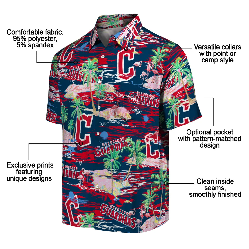 Cleveland Guardians Flamingo Retreat 2026 Hawaiian Shirt – Moonbestprint