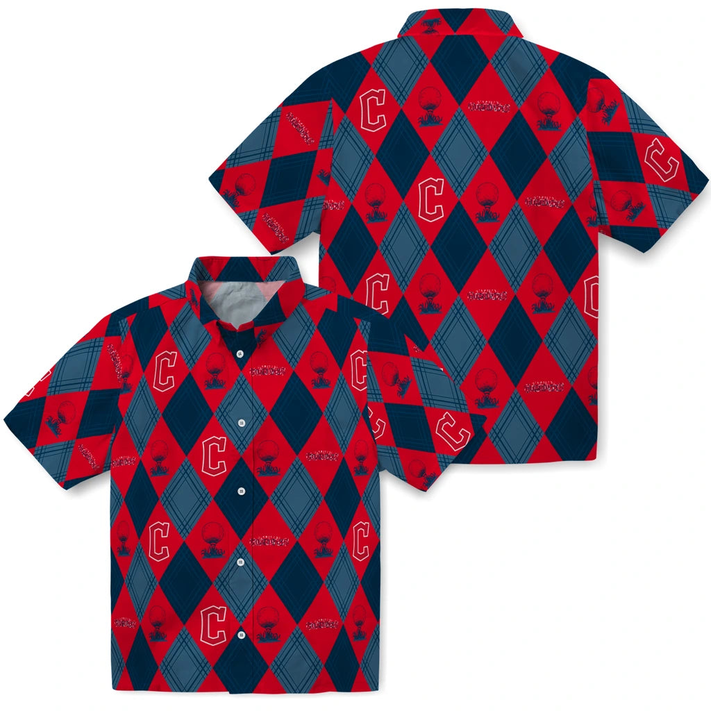 Cleveland Guardians Hawaiian Shirt - Golfing Plaid | Moonbestprint