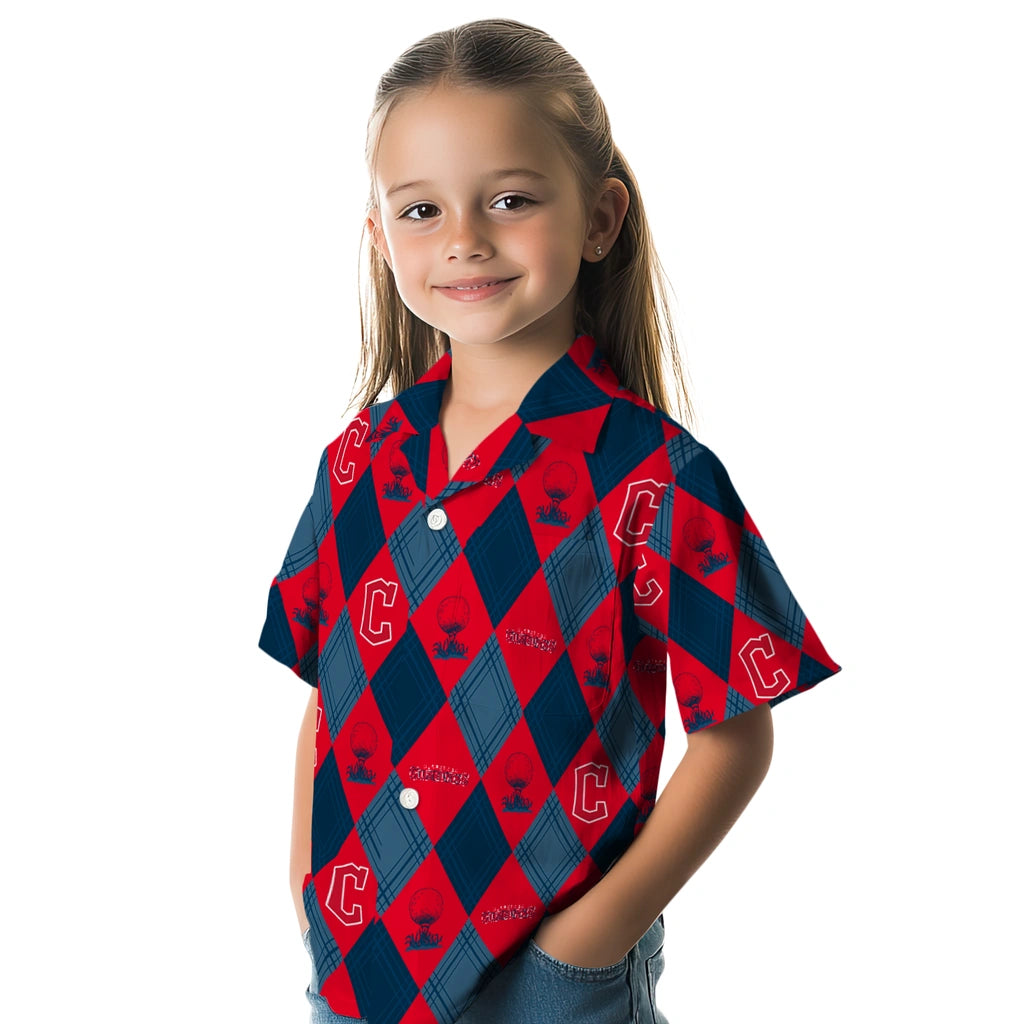 Cleveland Guardians Hawaiian Shirt - Golfing Plaid | Moonbestprint