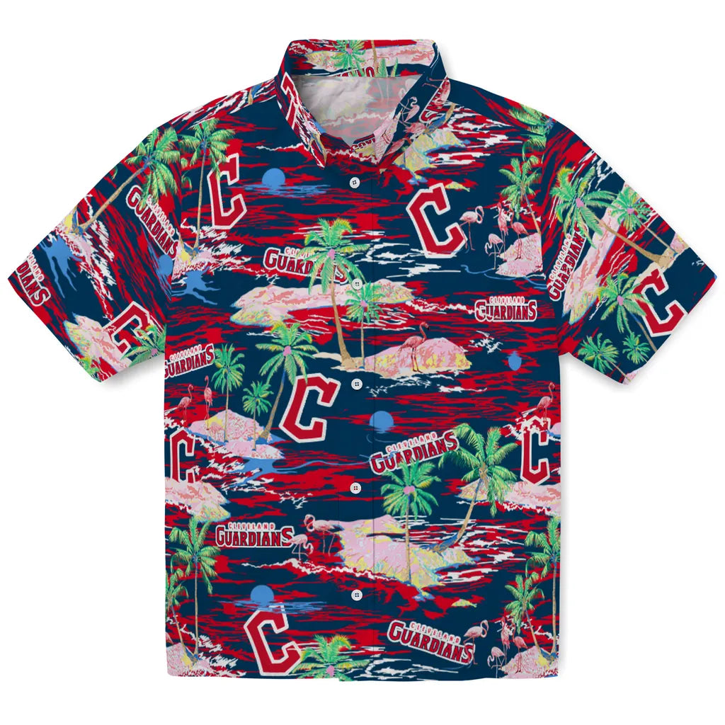 Cleveland Guardians Hawaiian Shirt - Hawaii Island | Moonbestprint