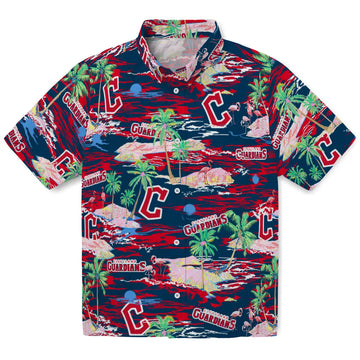 Cleveland Guardians Hawaiian Shirt - Hawaii Island | Moonbestprint