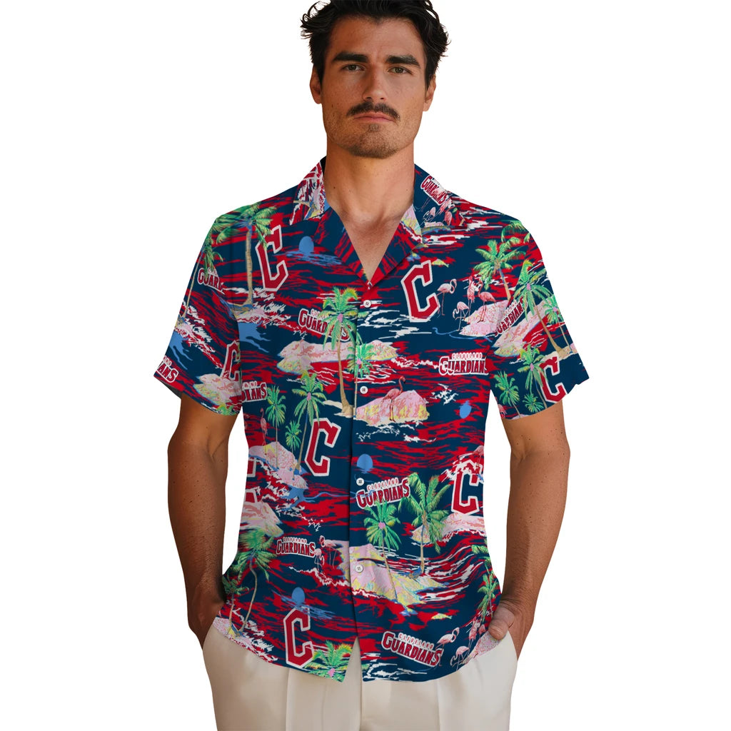 Cleveland Guardians Hawaiian Shirt - Hawaii Island | Moonbestprint