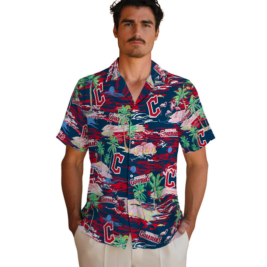 Cleveland Guardians Hawaiian Shirt - Hawaii Island | Moonbestprint