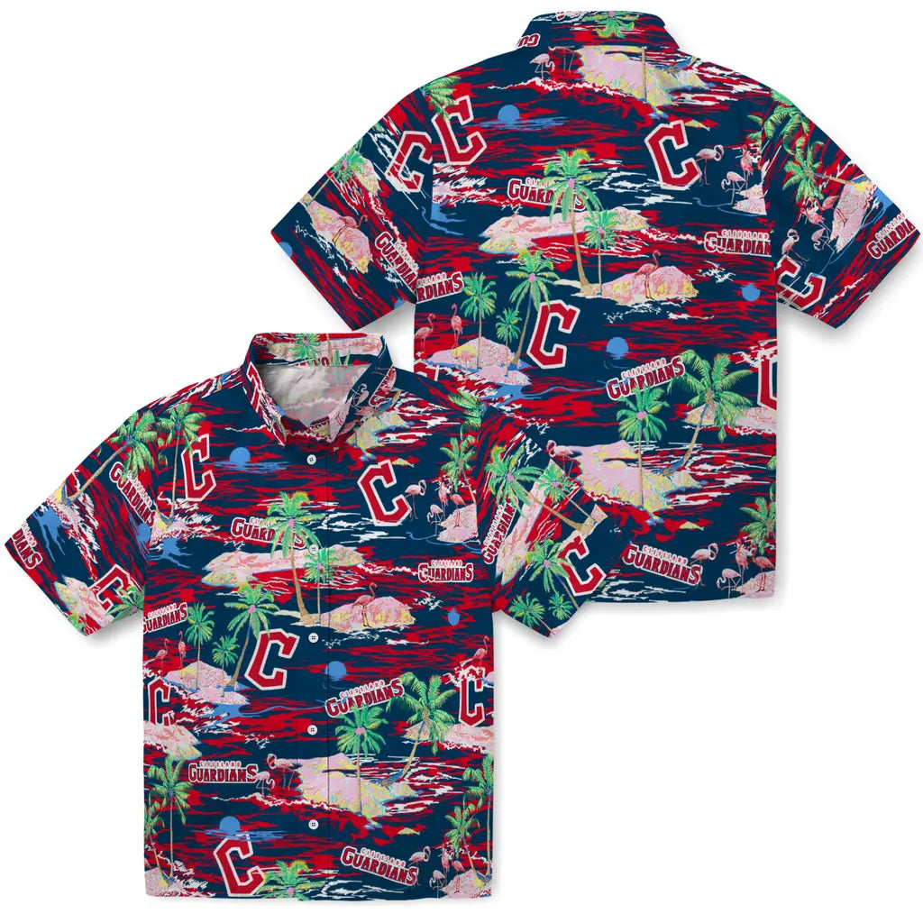 Cleveland Guardians Hawaiian Shirt - Hawaii Island | Moonbestprint