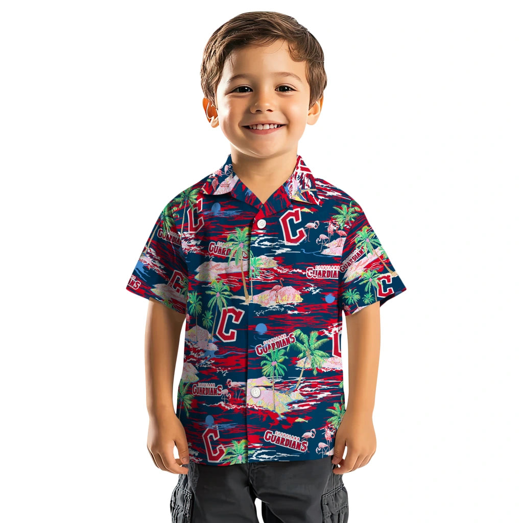 Cleveland Guardians Hawaiian Shirt - Hawaii Island | Moonbestprint