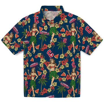 Cleveland Guardians Hawaiian Shirt - Hawaiian Girls Design | Moonbestprint