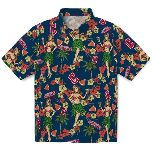 Cleveland Guardians Hawaiian Shirt - Hawaiian Girls Design | Moonbestprint