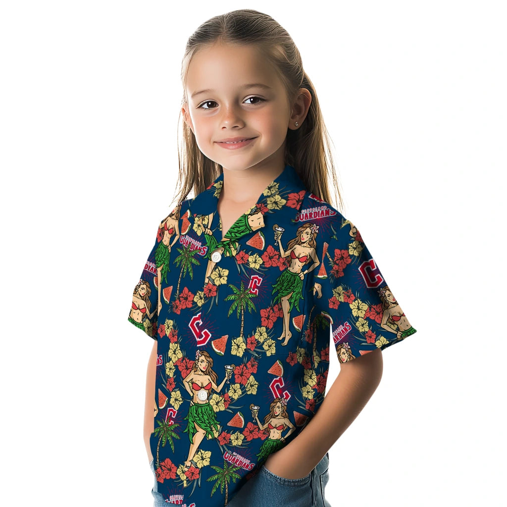 Cleveland Guardians Hawaiian Shirt - Hawaiian Girls Design | Moonbestprint